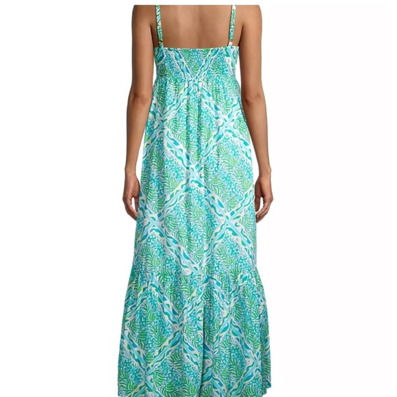 LILLY PULITZER NEW HEIDI COTTON MAXI DRESS SIZE 12 - Picture 8 of 9